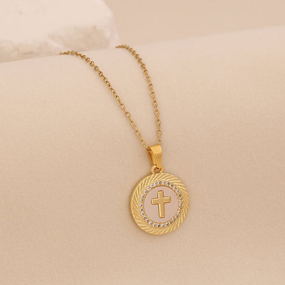 Golden Faith Heart Pendant Necklace