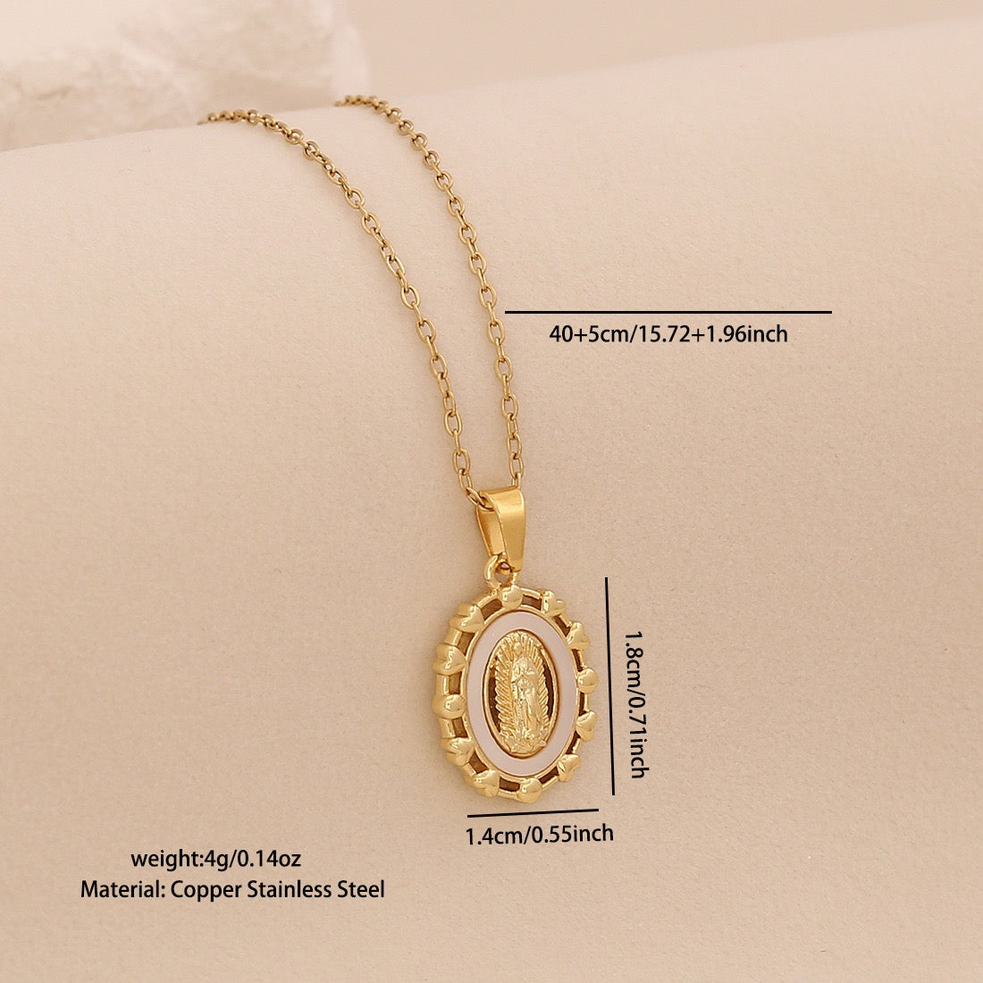 Golden Bloom Cross Pendant Necklace