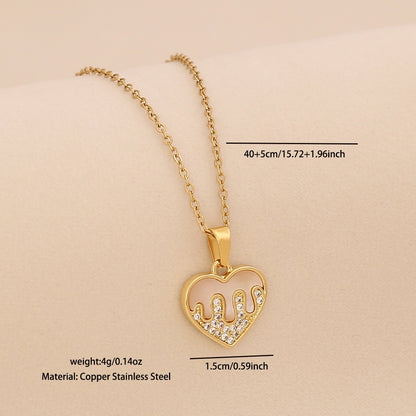 Golden Bloom Cross Pendant Necklace