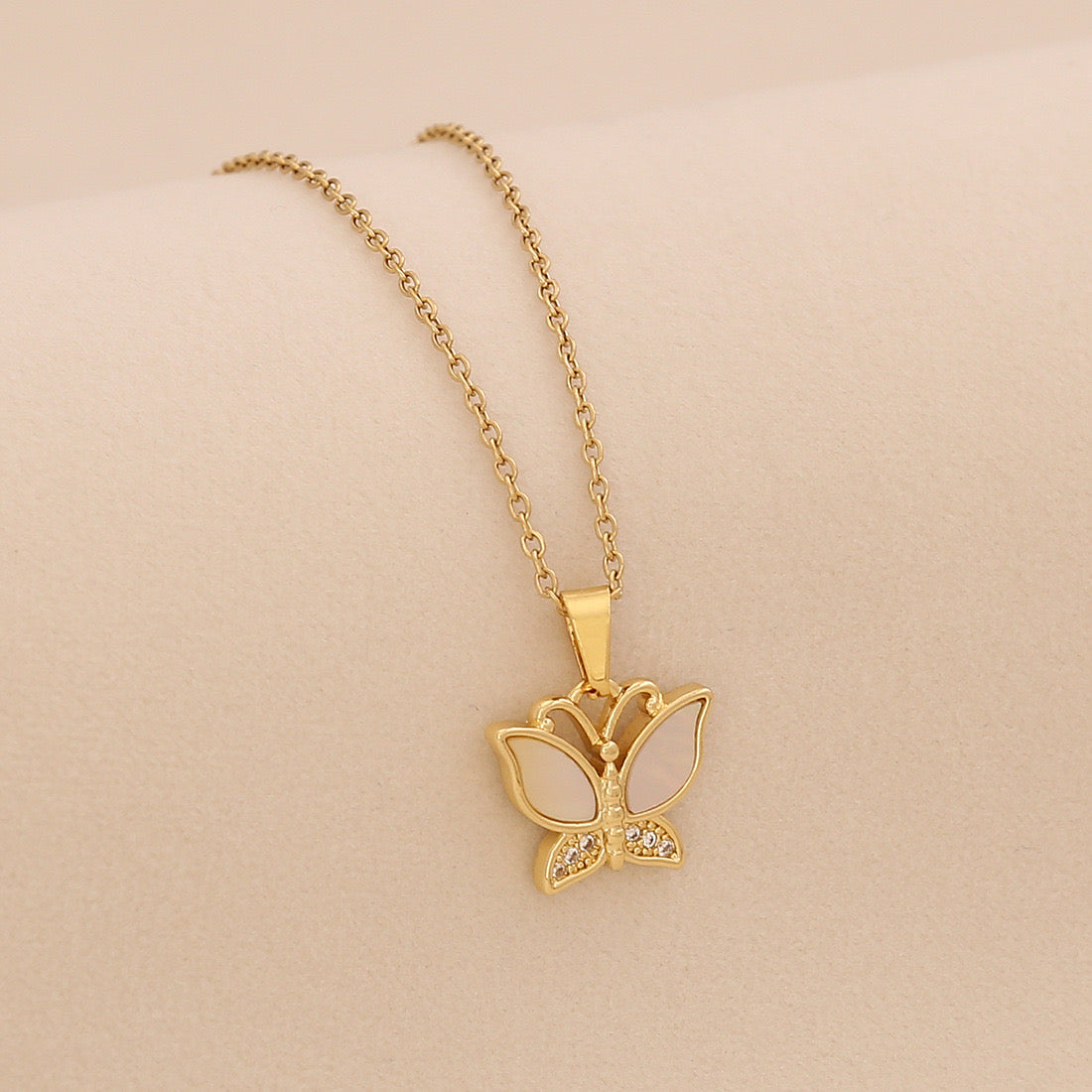 Golden Bloom Cross Pendant Necklace