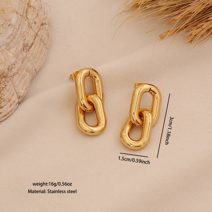 Textured Spiral Gold Earrings