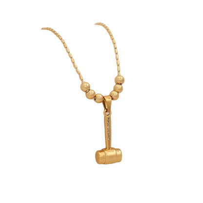 Golden Tool Charm Necklace