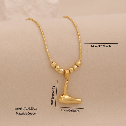 Golden Tool Charm Necklace