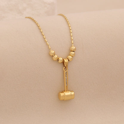 Golden Tool Charm Necklace