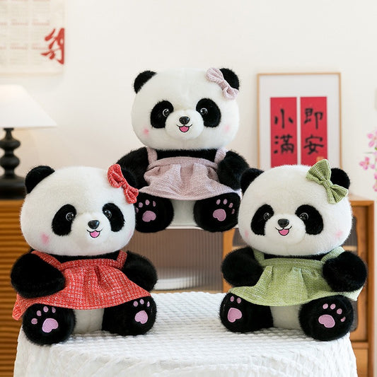 Chic Panda Plush Toy