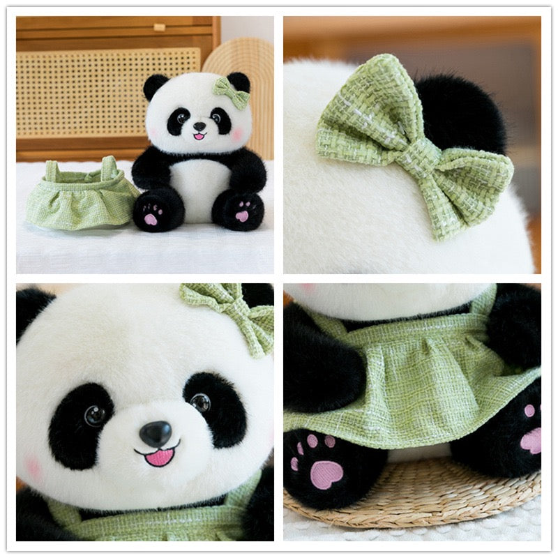 Chic Panda Plush Toy