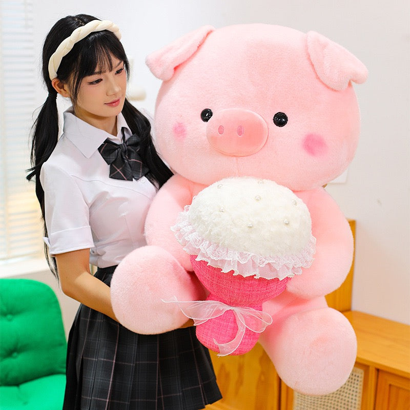 Bouquet Pig Plush