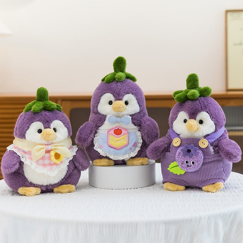 Eggplant Penguin Plush