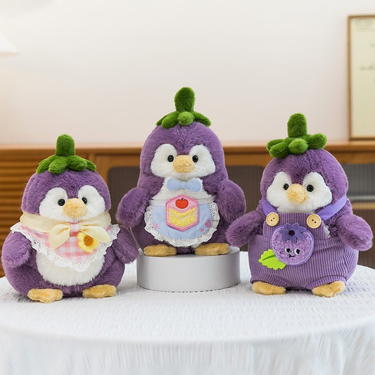 Eggplant Penguin Plush