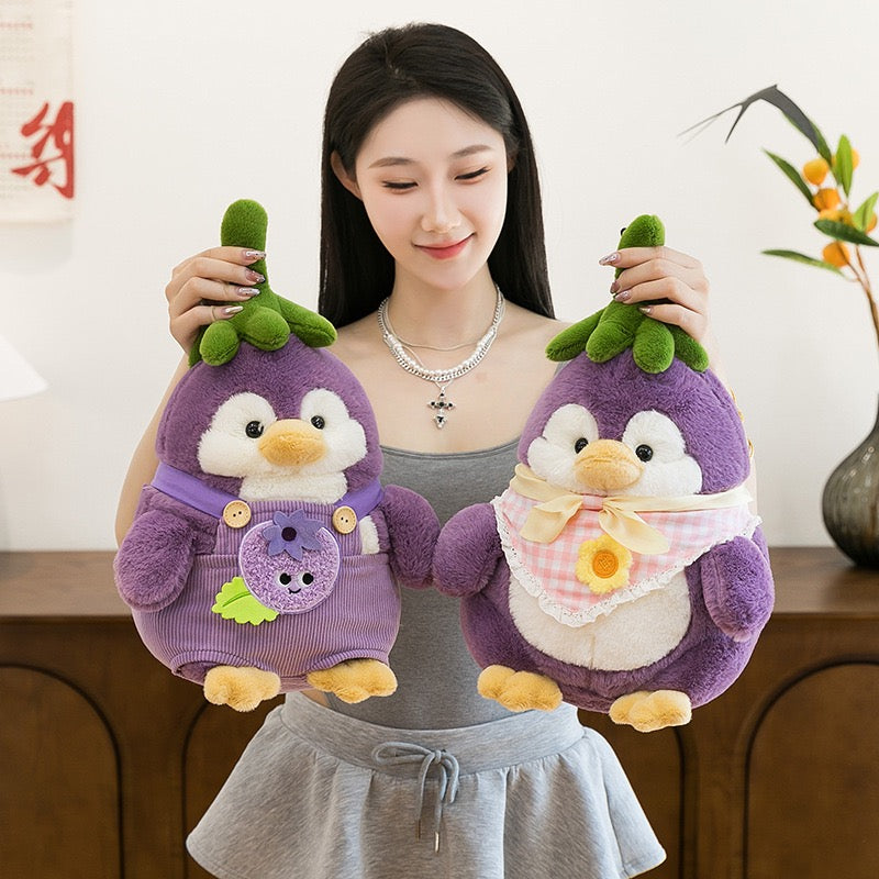 Eggplant Penguin Plush