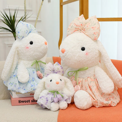 Floral Bunny Plush