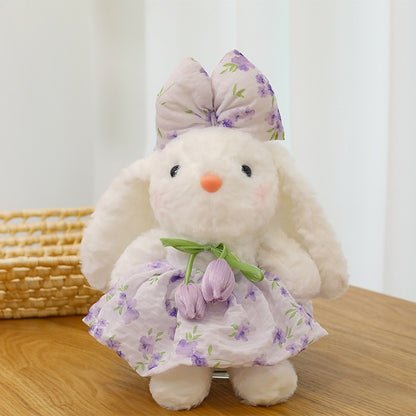 Floral Bunny Plush