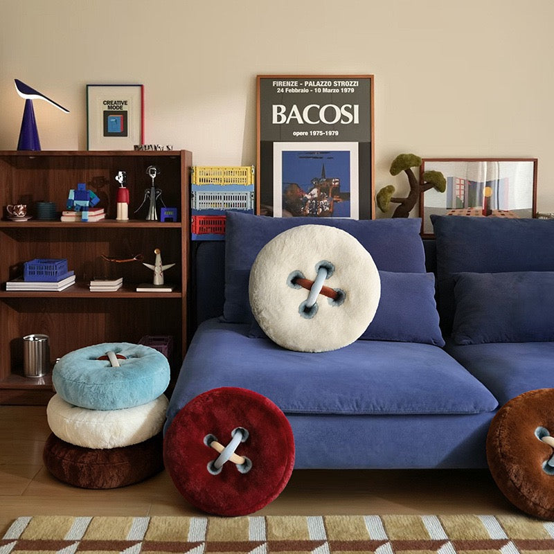 Button Round Cushion